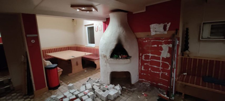 Drei Bauern Stüberl - Stube vor dem Umbau